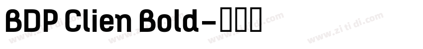 BDP Clien Bold字体转换